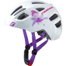 Kask Çocuk Maxster Fay White Glossy Cratoni S-M