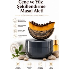 Synee Yüz Masaj Aleti - Çene Şekillendirici ve Sıkılaştırıcı Ahşap Yüz Ovali Belirginleştirici Aparat