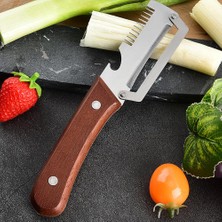 Munico 3 Adet Dişli Soyma Bıçağı Sebze Soyucu/rendeleyici Şişe Açacağı Rende Ultra Keskin Paslanmaz Çelik