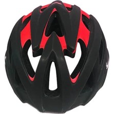 Raptor Kask  Arka LED Lambalı Fileli  Siyah/kırmızı - Large