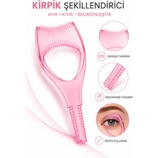 Synee Kirpik Şekillendirici ve Ayırıcı Tarak - Maskara Öncesi ve Sonrası Topaklanma Önleyici Kirpik Aparatı