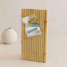 Marsilyan Bambu Servis Sunum Tahtası 17X39X1.5 cm - Çift Taraflı Düz & Kanallı