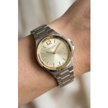 Lee Cooper Gümüş-Altın Kadın Kol Saati | 32 mm Paslanmaz Çelik Kasa, Gold Kadran