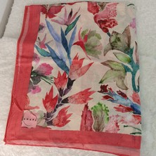 Hoaryage Soft Bambu Kraş Şal Koleksiyonu - Zengin Floral Desenler - 80X175 cm