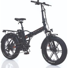 Corelli Voniq Eco Magnesium 20 Jant Katlanabilir Fat Bike Elektrikli Bisiklet Mavi 42 cm