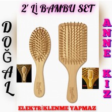 Madame Naturel %100 Doğal 2`li Bambu Tarak Seti(Orta Boy ve Büyük Boy)