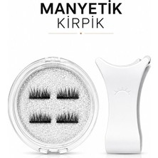 Synee Manyetik Mıknatıslı Kirpik ve Özel Aplikatör Seti 4P05- Yapıştırıcısız Pratik ve Doğal Görünümlü Takma Kirpik
