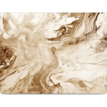 Reflexa Cam Kesme Tahtası Bej/kahve Mermer Desenli Çok Amaçlı 40X30 cm
