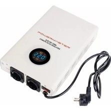 Powermaster SLIM-1500 Otomatik 1500 Watt Voltaj Kombi Regülatörü