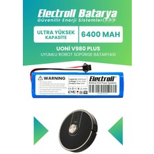 Electroll Uoni V980 Plus Akıllı Robot Süpürge Batarya