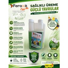 Feroxit Kuşlar Için Kalsiyum Fosfor Desteği | Yumurta Kabuğu Kalitesi, Üreme Desteği, Kuş Vitamini ve Mineral Takviyesi 450  ml