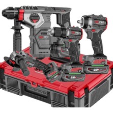 Komson Mhpro 4 Lü Set Profesyonel Avt Li Sistem Tek Çanta 4 Makina 4 Batarya