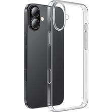 iPhone 16 Plus Kılıf Kamera Korumalı Şeffaf Kalın Üstün Koruma Silikon Axaktif