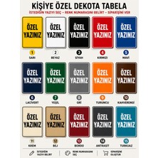 Korkmaz Group Levha Kişiye Özel Pvc Dekota Tabela 25X35 cm | Istenilen Yazı ve Renk | Uv Baskı | Iç & Dış Mekan