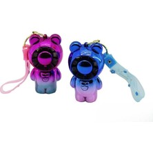 TeknoKapsül Mini Fan Ki-Wi Taşınabilirayıcık Vantilatör Anahtarlıklı Sessiz Fan (Mavi)