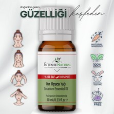 Intense Natural Itır Uçucu Yağı 10 ml %100 Saf ve Doğal Sardunya Çiçeği Geranium Flower Essential Oil