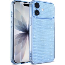 Teleplus iPhone 17 Kılıf Uzy Diamond Texture Taşlı Kapak