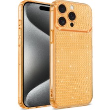 Teleplus iPhone 16 Pro Max Kılıf Uzy Diamond Texture Taşlı Kapak