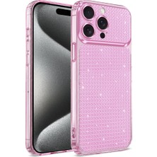 Teleplus iPhone 16 Pro Kılıf Uzy Diamond Texture Taşlı Kapak