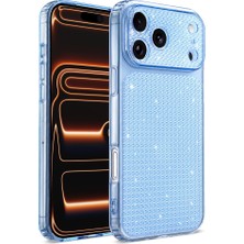 Teleplus iPhone 17 Pro Kılıf Uzy Diamond Texture Taşlı Kapak