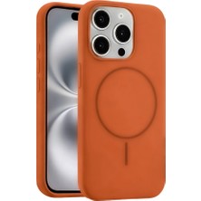 YM PAZARLAMA Joko Iphone 15 Pro Max Kılıf Jully Magsafe Kapak - Turuncu