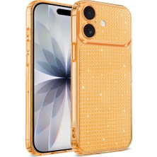 Teleplus iPhone 16 Kılıf Uzy Diamond Texture Taşlı Kapak