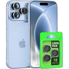 YM PAZARLAMA Newface Iphone 18 Pro Raze Metal Kamera Lens - Açık Mavi