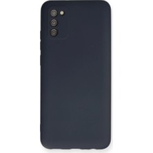 YM PAZARLAMA Galaxy A03S Kılıf Nano Içi Kadife Silikon - Lacivert