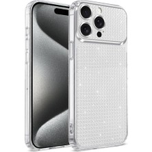 Teleplus iPhone 16 Pro Max Kılıf Uzy Diamond Texture Taşlı Kapak