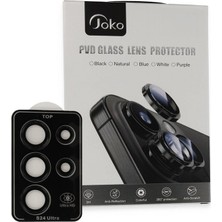 YM PAZARLAMA Joko Galaxy S23 Ultra Pvd Metal Kamera Lens - Siyah
