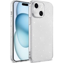Teleplus iPhone 14 Kılıf Uzy Diamond Texture Taşlı Kapak