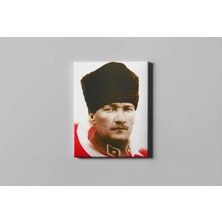 Fotolyo Atatürk Tablosu; Türk Bayrağı Kompozisyonu. Renkli