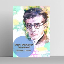 Fotolyo Dmitri Dmitriyevich Shostakovich Sanatçı Illüstrasyonu Tablo
