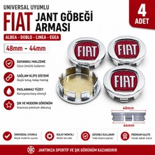 Universal Fiat Albea Doblo Linea Egea Jant Göbeği Arması 48MM - 44MM 4 Adet