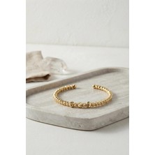 Hesc Bilişim Gold Renk Dorika Model Kadın Bileklik