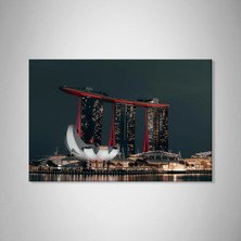 Ahsenico Singapur – Geleceğin Mimarisinin Sanatsal Izleri-Çerçevesiz Tablo