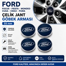 Memo Digital Universal Ford Focus - Fiesta - Mondeo - Cuga - Cmax - Puma Çelik Jant Göbek Arması 55 mm