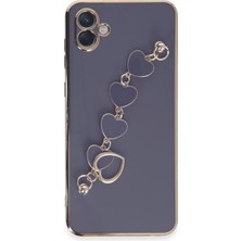 HemenGo BZS7896 Galaxy A04E Kılıf Esila Silikon - Gri HMNG8632