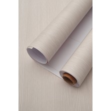 Deconitte Premium Açık Bej Ahşap Desenli Kendinden Yapışkanlı Pvc Mobilya Dolap Tezgah Kaplama Folyo 60X100CM