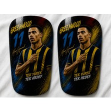 Madzy Shop Masson Greennwood 1 Çift Profesyonel Futbol Antrenmanı Dizlik, Mini Ince Küçük Koruyucu Ekipman