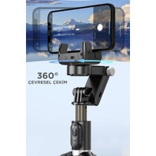 OEM Torima Q18 Siyah Gimball LED Işıklı Kumandalı Çok Amaçlı Tripod Selfie Çubuğu