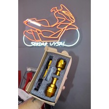 Serdar Uysal Modifiye Center Honda Pcx Tüm Modellere Uyumlu Egzoz Takoz Metal Gold Renk