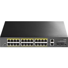 Cudy GS1026PS2 2 Port Gigabit 24 Port Gigabit Poe 10/100MBPS 300W Metal Kasa Switch