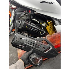 Serdar Uysal Modifiye Center Pcx 2021,22,23,24,25 Model Egzoz Karbon Kapak Set