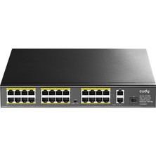 Cudy FS1026PS1 24+2+1 24 Port 10/100M Poe+ Switch With 2 Gigabit Port+ 1sfp 300W