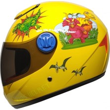 MTS SY118 Çocuk Motosiklet Kaskı – Dino Yellow