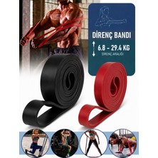 Gus Company 208 cm 2'li Set Pilates Jimnastik Lastiği Egzersiz Yoga Direnç Bandı (Hafif ve Orta Direnç Lastiği ve Egzersiz Bandı)
