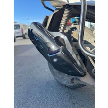 Honda Pcx Karbon Egzoz Modifiye Kapak Seti (2021-24)