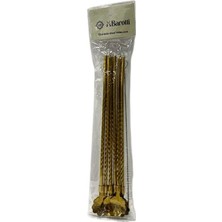 MiraLive 6'li Gold Kaşıklı Pipet