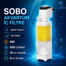 Sobo Iç Filtre -  Temizlik Filtresi - Yeni Nesil - Şeffaf Tasarım - 6W - 600 Lt/saat - AQ6100F